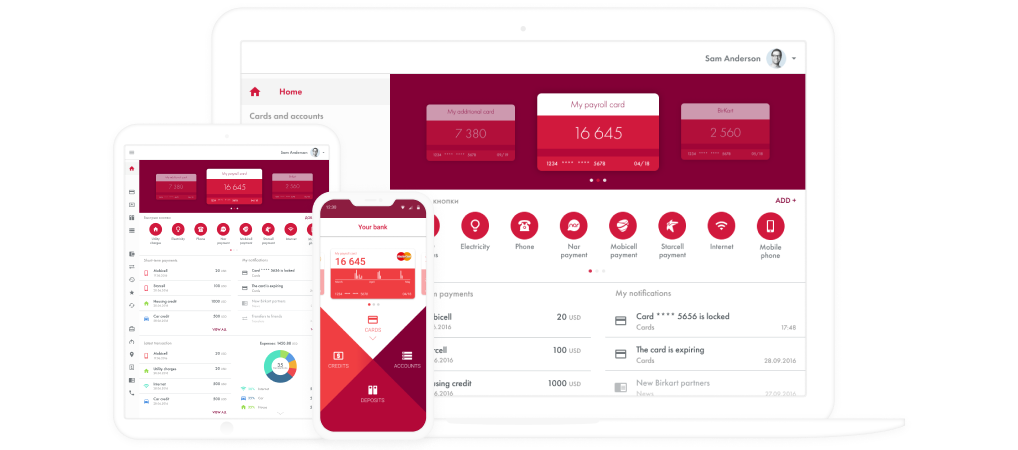 UI-Design einer Online-Banking-Lösung: Mobile und Web-App