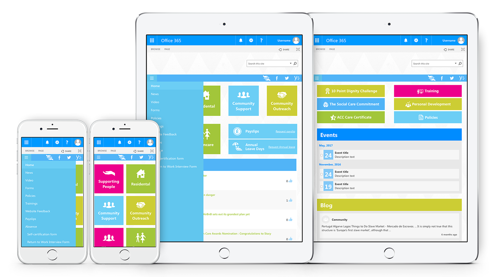 manor community 4 mobile screens