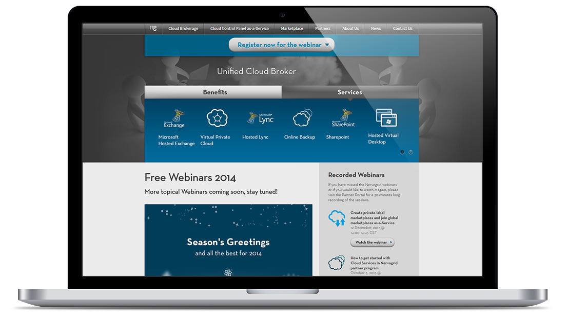 website for cloud brokerage company