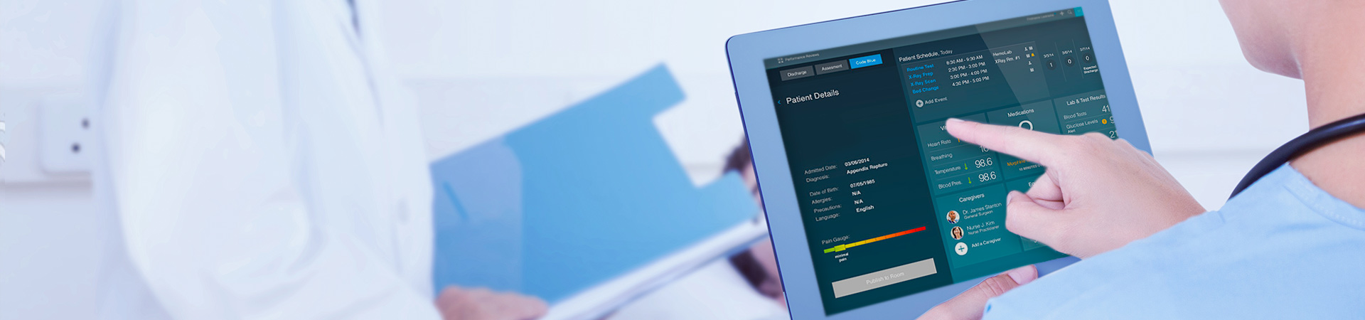 Entwicklung einer Krankenhaus-App für den iPad für Krankenschwestern