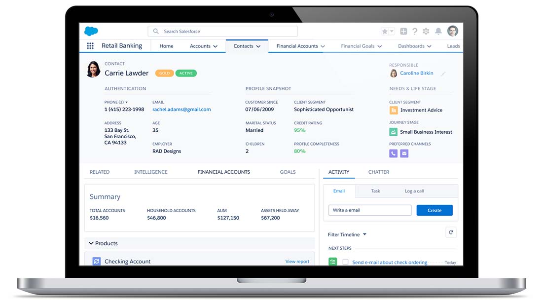 Salesforce-Demo: 360-Grad-Kundensicht