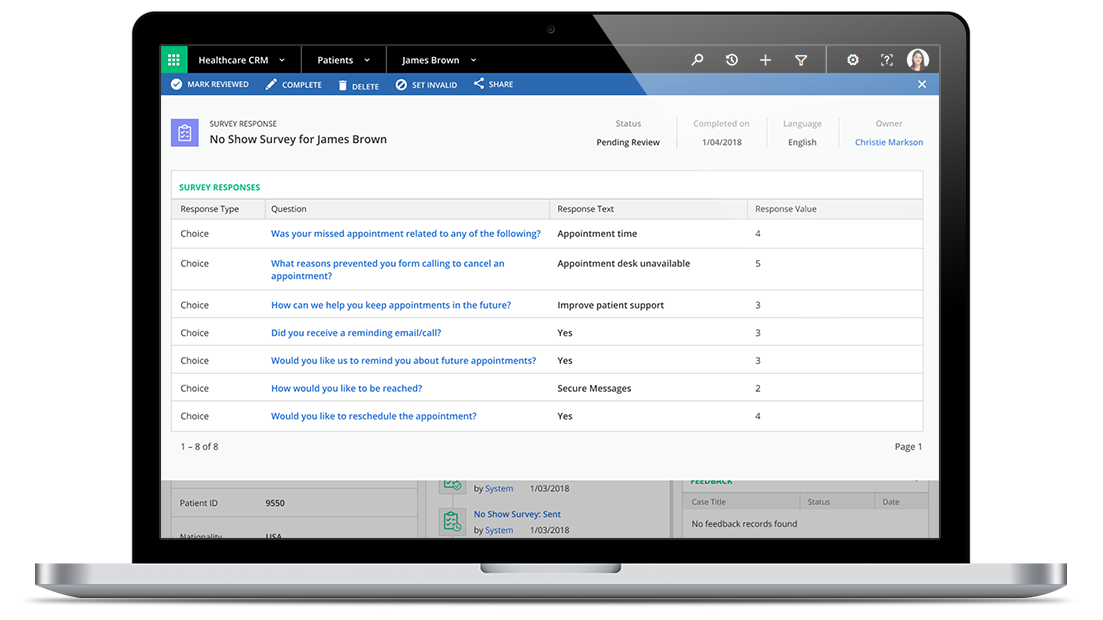 Healthcare CRM Demo