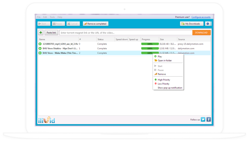 Erstellung eines iLivid Download Managers