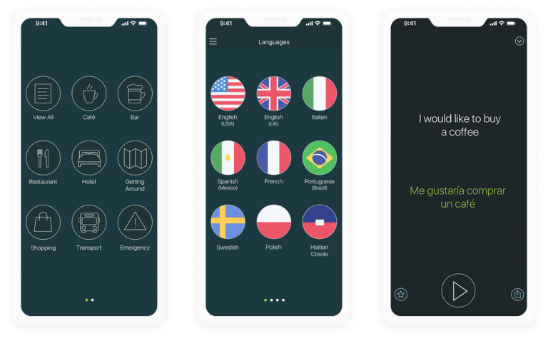 Text-to-Speech Mobile App für die Reisenden