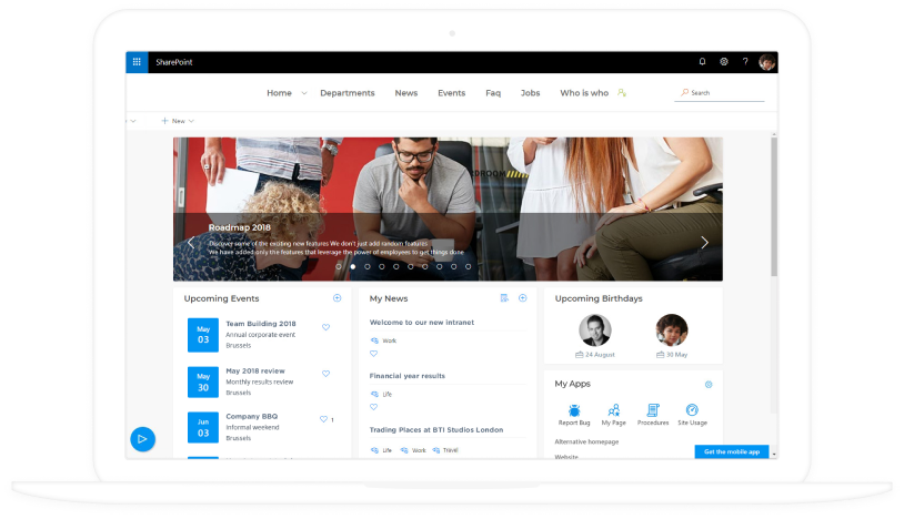 Anpassung eines SharePoint-Intranets mittels React.js