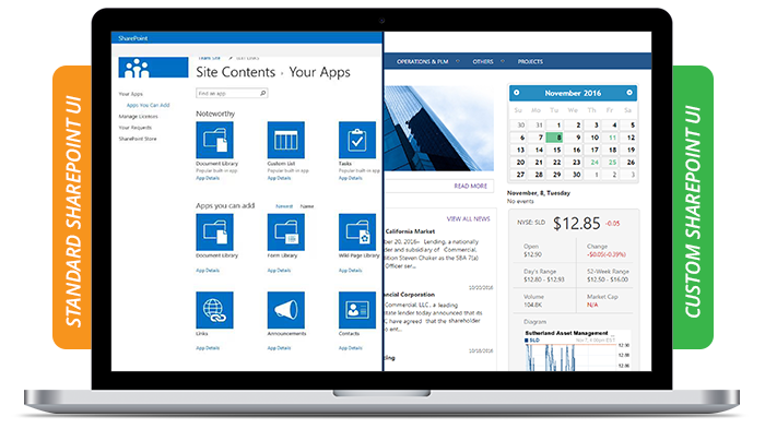 Custom SharePoint UI